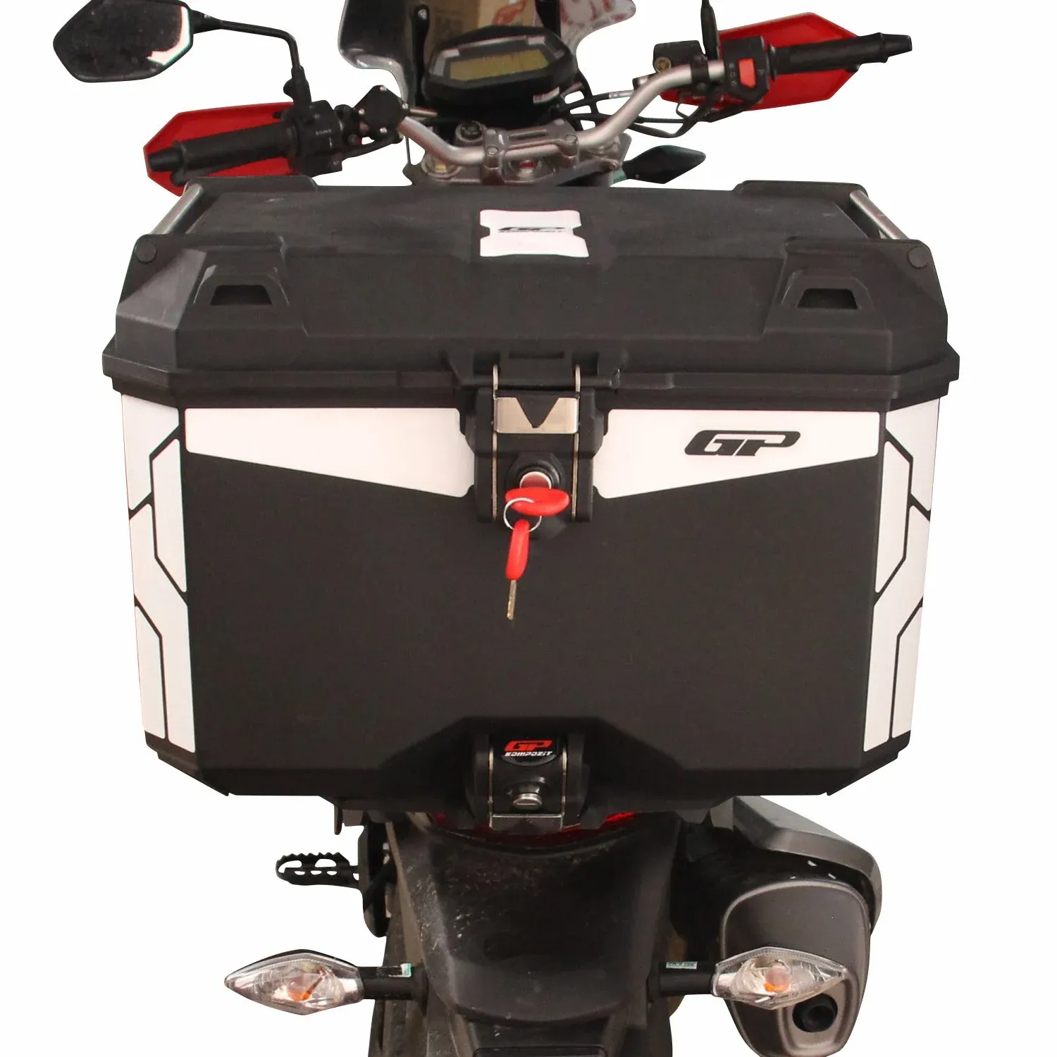 GP Kompozit Universal 45 lt Plastik Motosiklet Çantası Siyah
