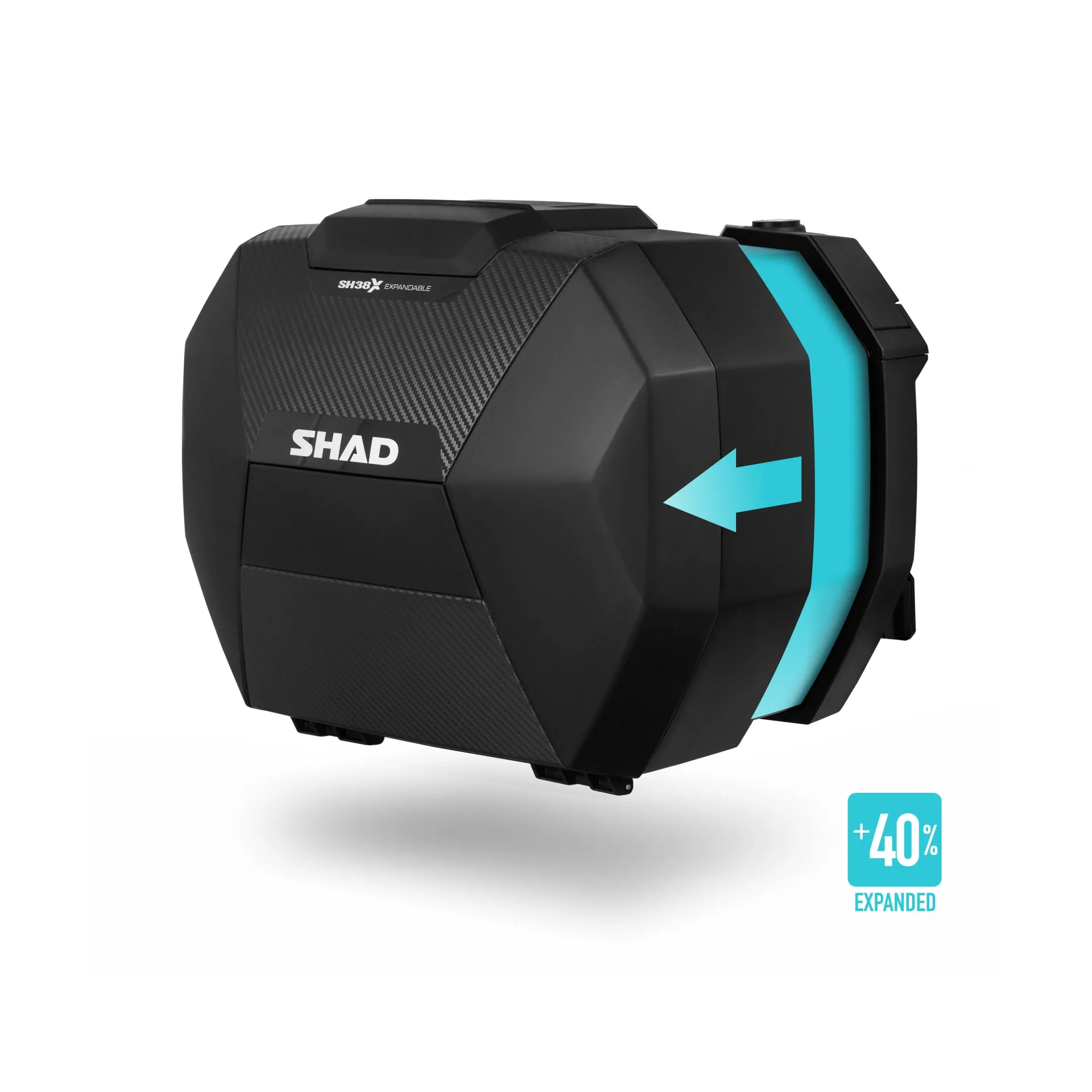 SHAD GENİŞLETİLEBİLİR YAN ÇANTA SH38X ( KARBON )