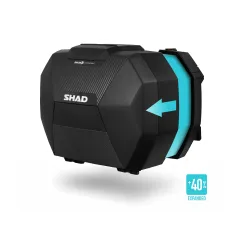 SHAD GENİŞLETİLEBİLİR YAN ÇANTA SH38X ( KARBON )