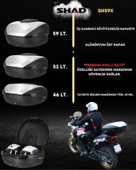 SHAD GENİŞLETİLEBİLİR ARKA ÇANTA SH59X ALÜMİNYUM